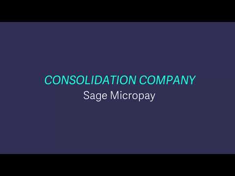 Sage Payroll (Micropay) - Consolidation company