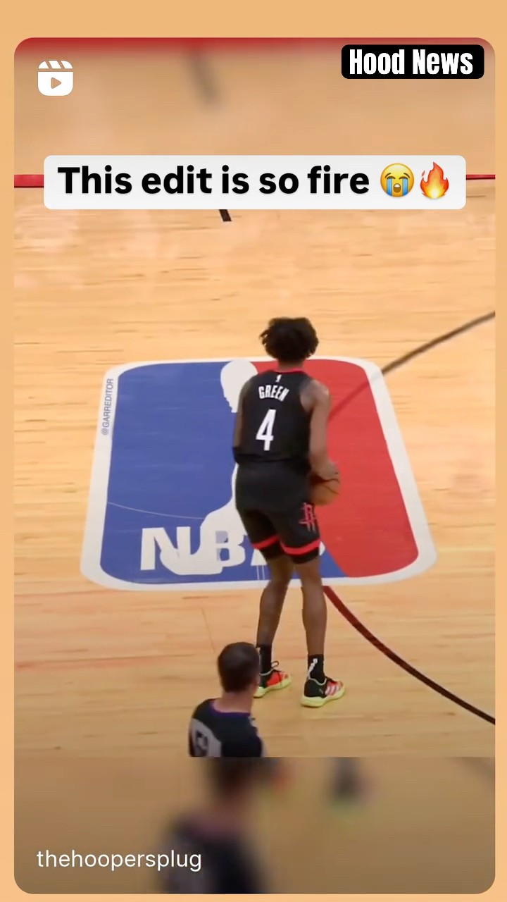 This edit is so fire ? #hoodnews #houstonrockets #basketball #jalengreen #omg #edit