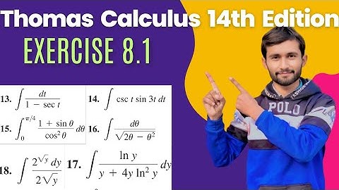 Exercise 8.1 | Question 13-18 | Evaluate integral by substitution method & trigonometry identities |