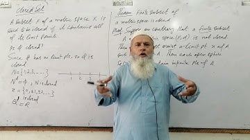Lec#24, Closed Set in a Metric Space, Z.R. Bhatti