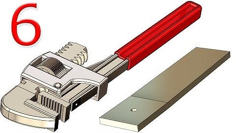 6- Project 17 |Pipe Wrench 2| SolidWorks Tutorial : spring 1