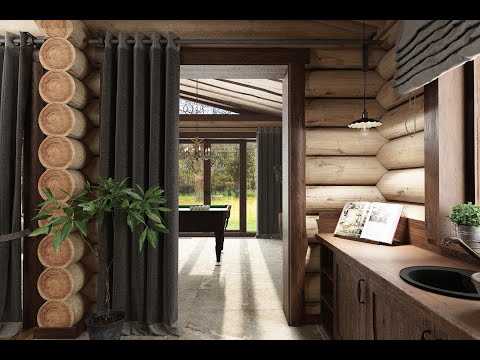 Дизайн прихожей | дизайн кухни-гостиной | Дизайн в деревянном доме
