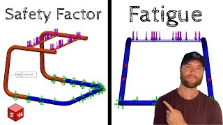 Chair Base Solidworks Simulation Tutorial | Learn Safety Factor and Fatigue Check Plot
