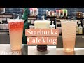 The new iced toasted vanilla oatmilk shaken espresso  cafe vlog  target starbucks  asmr