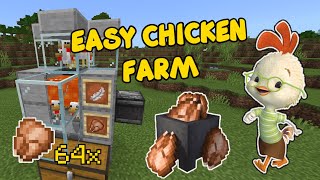 How To Build A Chicken Farm [EASY] Minecraft BEDROCK PS4 PC Xbox MCPE 1.14 - 1.15 @MatrixArmyOfficial