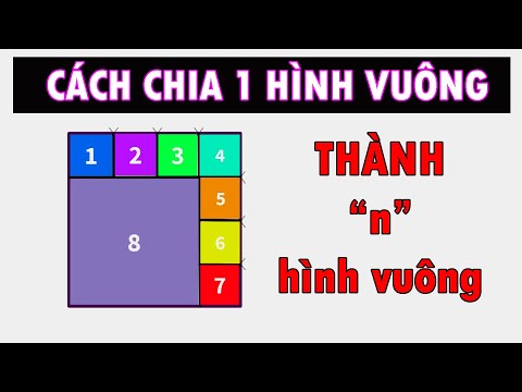 Video: Cách Chia Một Hình Vuông Thành 6 Phần