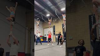 Stunting With The Next Generation #Sportshorts #Acro #Cheer #Cheerleading #Workout #Work #Fitness