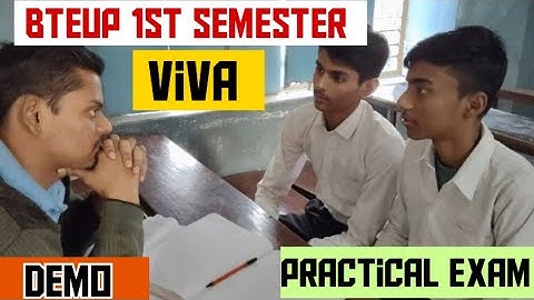 BTEUP 1st Semester Practical Exam||Viva Demo (How is Viva done in Practical Exam) #bteup #exam