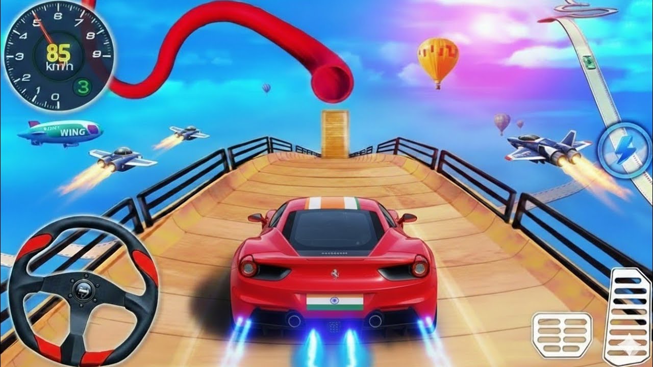 Impossible Mega Ramp Racing 3D | Crazy GT Car Stunts & Monster Truck Adventure Gameplay 🔥