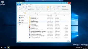 Installation & the Tour of Microsoft Exchange Server 2016