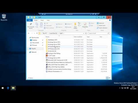 Installation & the Tour of Microsoft Exchange Server 2016