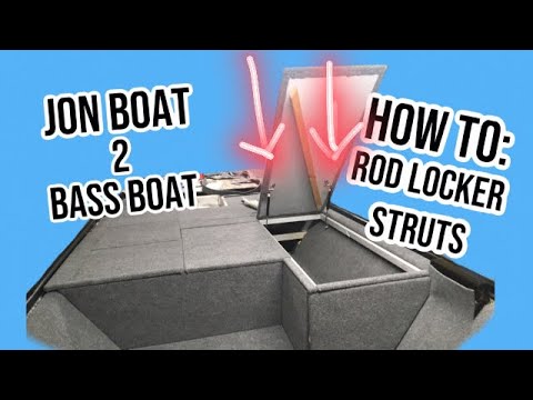 DIY Jon Boat Rod Locker Gas Struts Install 