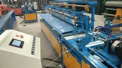 Best quality single wire fully auto chain link fencing machine with delta servo motor for India