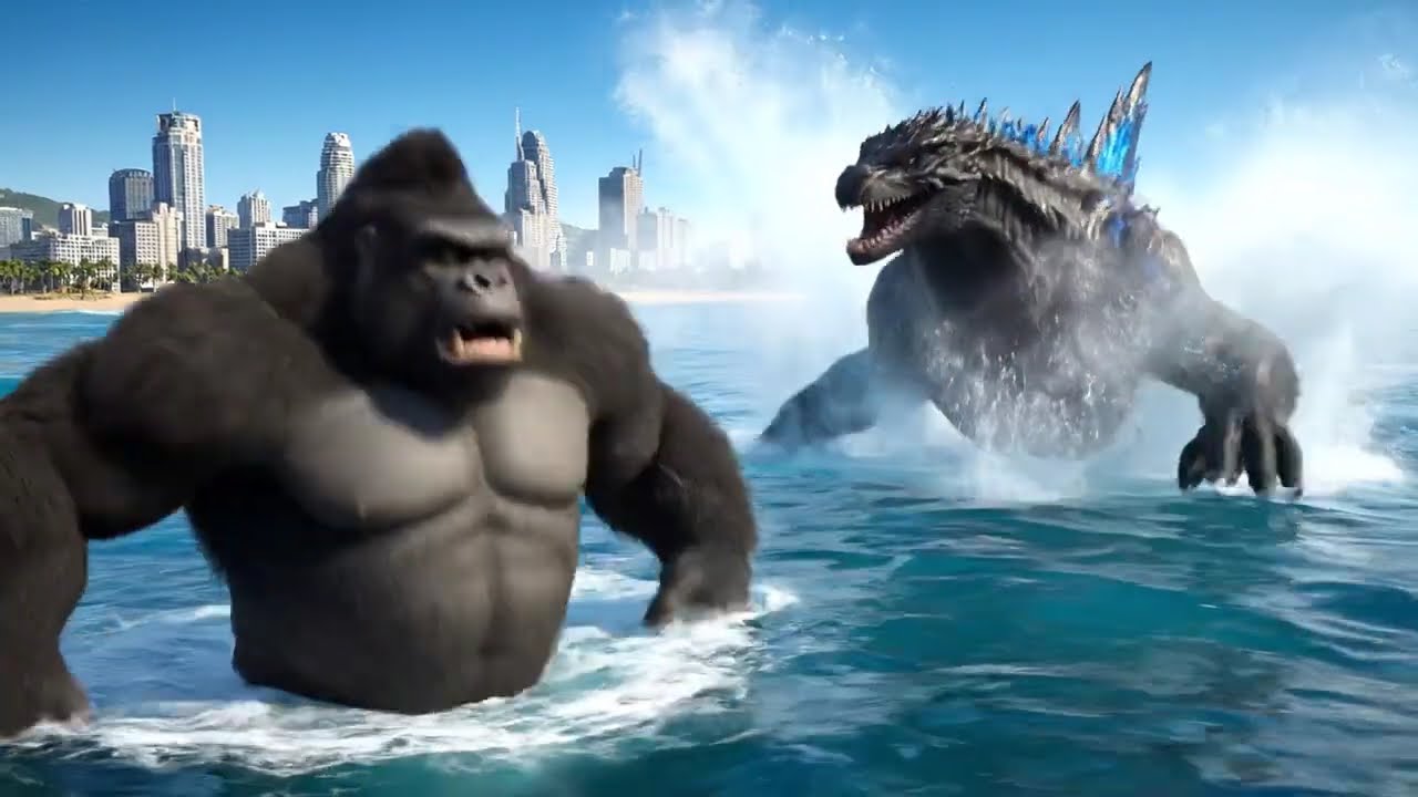 King Kong and Godzilla When Giant Monsters Stand with Humans to Protect Mankind