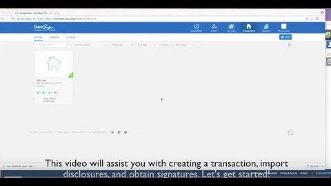 Organize your Real Estate transaction using DocuSign Transaction Rooms, DocuSign, and Zipforms