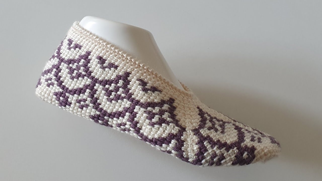 İKİ RENKLİ TUNUS İŞİ PATİK