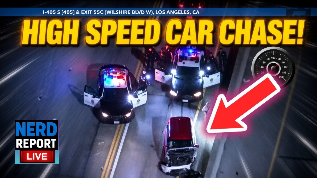 WILD LA POLICE CHASE! Suspect Takes Off as Officers Give Pursuit REACTION COMMENTARY