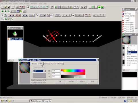 Autodesk Lightscape tutorial 01