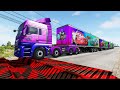 Trucks vs Upside Down Speed Bumps  | BeamNG.DRIVE #beamng #beamngdrive