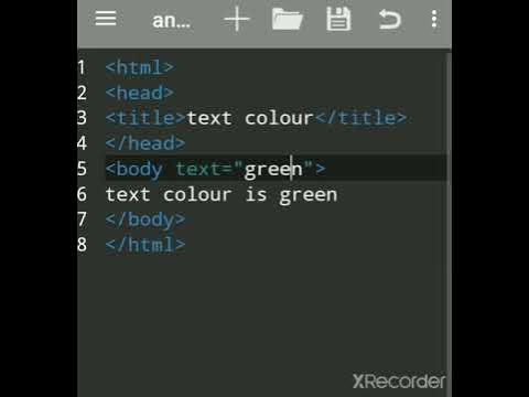 How to Change Text Colour in HTML | HTML code to change Text Colour ...