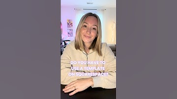 Do You Have to Use a Template