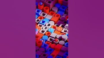 Abstract 3D Geometric Shapes Animation Loop stock footage | stock video | Cinefootage