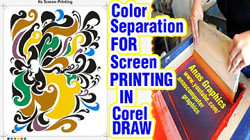 Screen Printing a 6 Color Separation CorelDRaw by Muhammad Anas