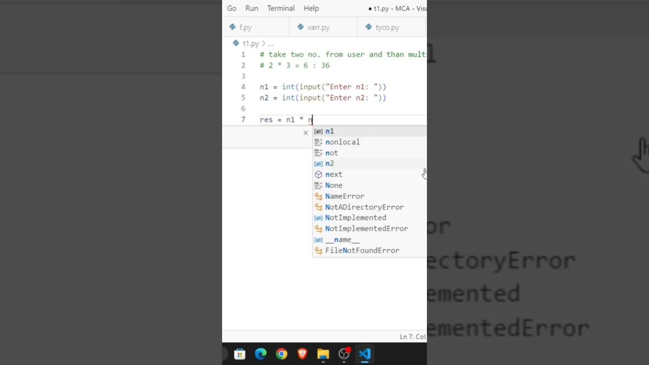 Test 1 Answer || Watch conditional Statements on the channel 