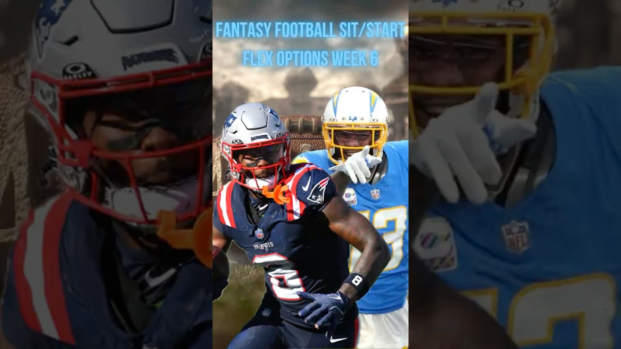 Sit/Start Flex Options Week 6 PT1, agree?  