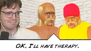 Hulk Hogan (real) self-destructs in Wrestling Empire while hurling people into trains