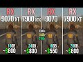 RX 9070 XT vs RX 7900 XTX vs RX 9070 vs RX 7900 XT - Test in 20 Games
