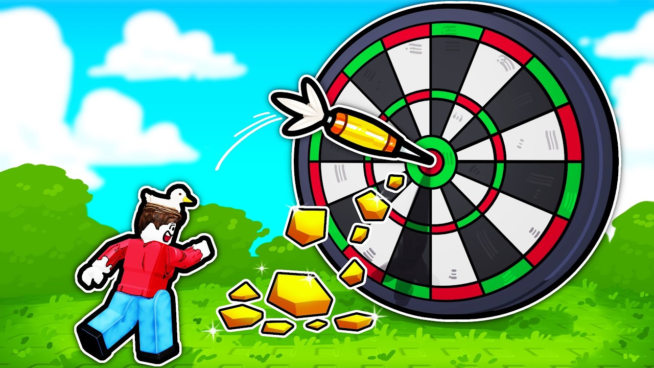 I threw DARTS to make BILLIONS in Roblox