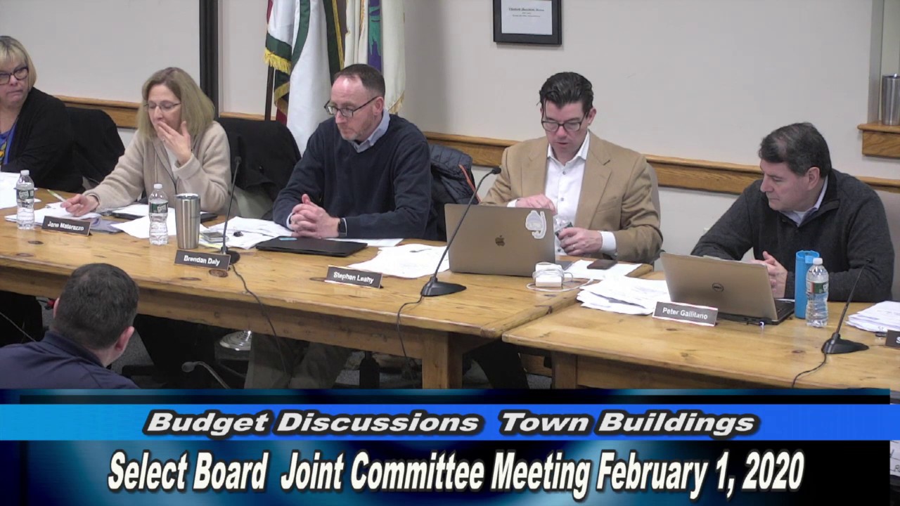 Sherborn Select Board Joint Meeting February 1, 2020 Part 2 YouTube
