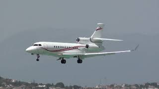 Private Dassault Falcon 7X D-ACFL Landing Malaga LEMG screenshot 5