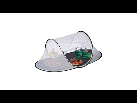 Coprivivande Rete Antimosche Relaxdays - 40x107x58 Cm, Bianco/nero - Foto 9