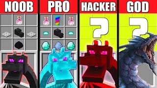 Minecraft Battle: NOOB vs PRO vs HACKER vs GOD: DRAGONS CRAFTING CHALLENGE minecraft Animation