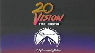 KTXH 20 Vision transition to Paramount 20 “Home of the Rockets” ID (January 1993)