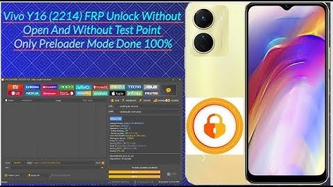 Vivo Y16 (2214) Bypass FRP Lock l No Need To Open Phone l No Test Point Required l Only Click Done l