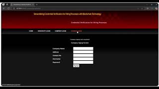 Streamlining Credential Verification For Hiring Processes With Blockchain Technology II MTPL II