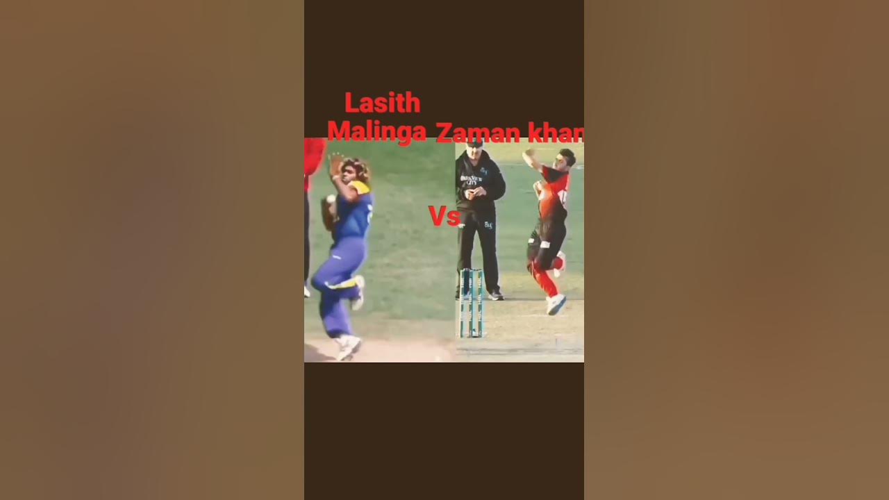 MALINGA VS ZAMAN KHAN BOWLING ACTION SIOW MOTION YouTube