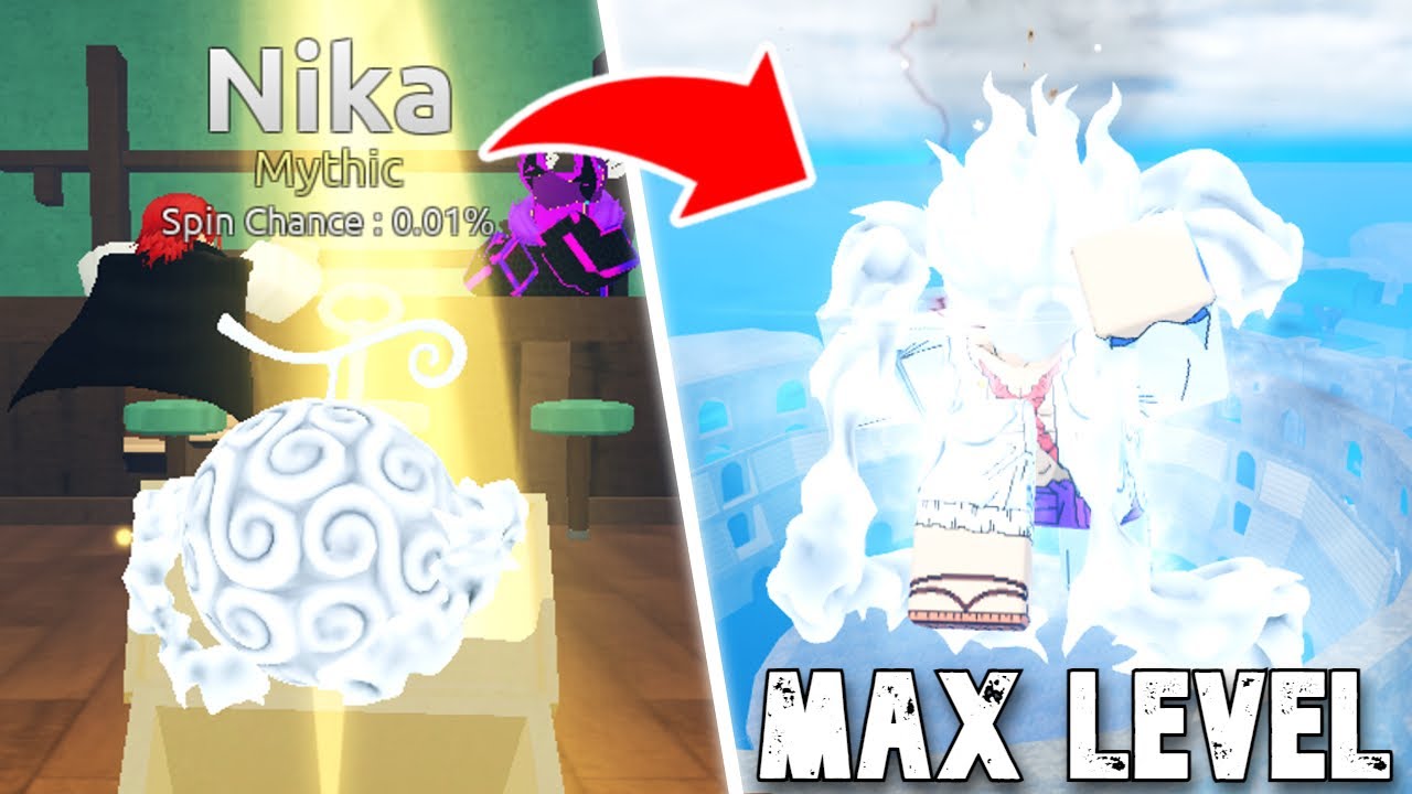 Noob to Max Level Using GEAR 5 (Nika) Fruit in Fruit Battlegrounds..  (Roblox) 