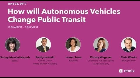 Webinar: How Will Autonomous Vehicles Change Public Transit?