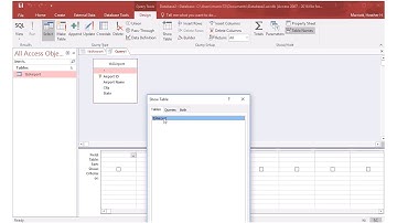 Microsoft Access - importing data from Excel, creating queries.
