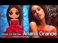 How to Draw Ariana Grande - Beauty and The Beast Music Video