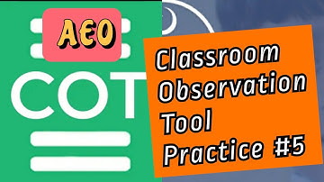 AEO Classroom Observation Tool Practice #5|checks for understanding| ise of prompts|other strategies