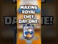 Maxing Royal Chef Day One 👨🍳🥞✅ #clashroyale #shorts #royalchef