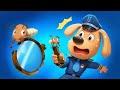 Be careful of termites  educationals  safety cartoon  sheriff labrador