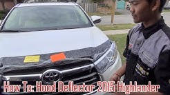 How To Install: Hood/Bug Deflector on 14/15/16/17/18 Toyota Highlander 