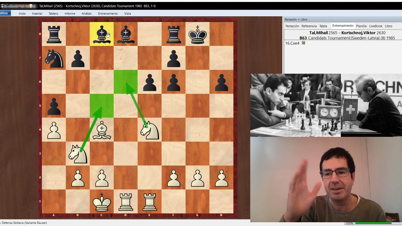El Ataque Richter-Rauzer! Tal-Korchnoi  1985