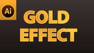 Gold Text Effect: Illustrator Tutorial